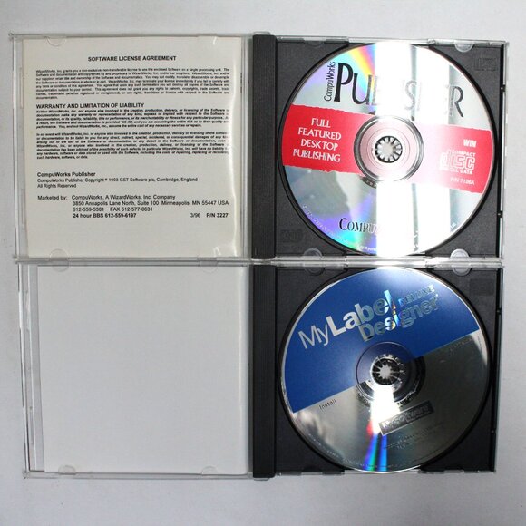 Older to Vintage Clip or Click Art Software CDs & 1 Travel Maps - Picture 4 of 8